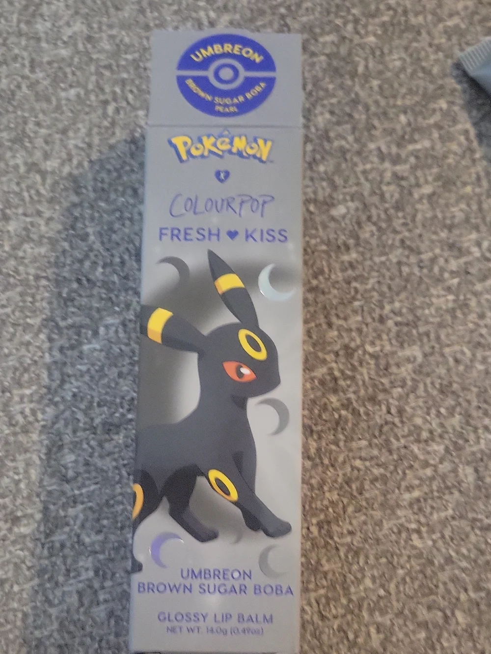 ColourPop Pokémon Umbreon Glossy Lip Balm — Brown Sugar Boba